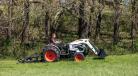 Maintain large lawns with PTO-driven finish mowers that are compatible with select Bobcat compact tractors, sub-compact tractors and the UW53 Toolcat utility work machine. (Bobcat photo) 