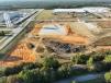 The site is large enough for the general contractor to set up areas for the storage of materials, layout yards and the parking of equipment.   (Photo courtesy of Omega Construction)
