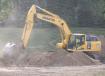 This Komatsu PC360LC excavator performs earthwork duties on site.   (Photo courtesy of St. Paul Regional Water Service
)