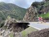 A separate section of SR 33 at post mile 14.34 (south of the closure) also has damaged roadway, slope and embankment, which will require moving utility lines.   (Photo courtesy of Caltrans)