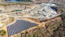 O&G Industries invested in adding solar power to many of its facilities, the most significant being the Southbury quarry, where 3,762 solar panels generate enough electricity to run the entire quarry and run surplus energy back into the grid.   (Photo courtesy of O&G Industries)