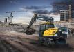 The Hyundai wheeled excavator product line includes four HW series models and one 9A series compact model well suited to a wide range of on-road and off-road applications.    (Photo courtesy of HD Hyundai Construction Equipment)
