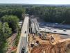 Each span took approximately eight hours to slide into place.   (Photo courtesy of Georgia Department of Transportation)