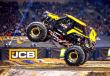 A first-year entry into the Monster Jam series, the JCB DIGatron machine shows off its raw horsepower to a packed house in Tampa.   (Photo courtesy of JCB)