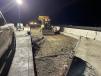 To this point, the Griffith Company has completed three out of six stages of construction on the project, consisting of bridge deck rapid strength concrete (RSC) pours for a 4.5-in. overlay and overhang replacement.
   (Photo courtesy of Caltrans)