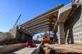 The Arizona Department of Transportation recently announced that the Interstate 10 Project in the Tucson area is close to 50 percent complete as work crews have now set more than 80 bridge girders in place and installed large sections of the new concrete driving surface.   (Photo courtesy of Arizona Department of Transportation)