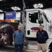 Bob Hosler (L), service director of Company Wrench, and Kirk Ohlenhopp, regional sales manager of Stellar Industries, were on hand during Work Truck Week. “Stellar is leading the industry with cutting edge products,” said Hosler.   (CEG photo)
