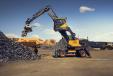The grid connected EW240 Electric Material Handler launched in early 2024, initially for selected customers in Europe.   (Photo courtesy of Volvo)