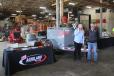 From BringFuel and AgriLands Division, Winterset, Iowa, Susie Larson (L), regional account manager, and Steve Clawson, regional account manager, were at RMS’s open house to let customers know BringFuel provides for energy and lubricant needs across the United States.   (CEG photo)