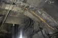 Water leaks are common in the tunnel.   (Amtrak photo)