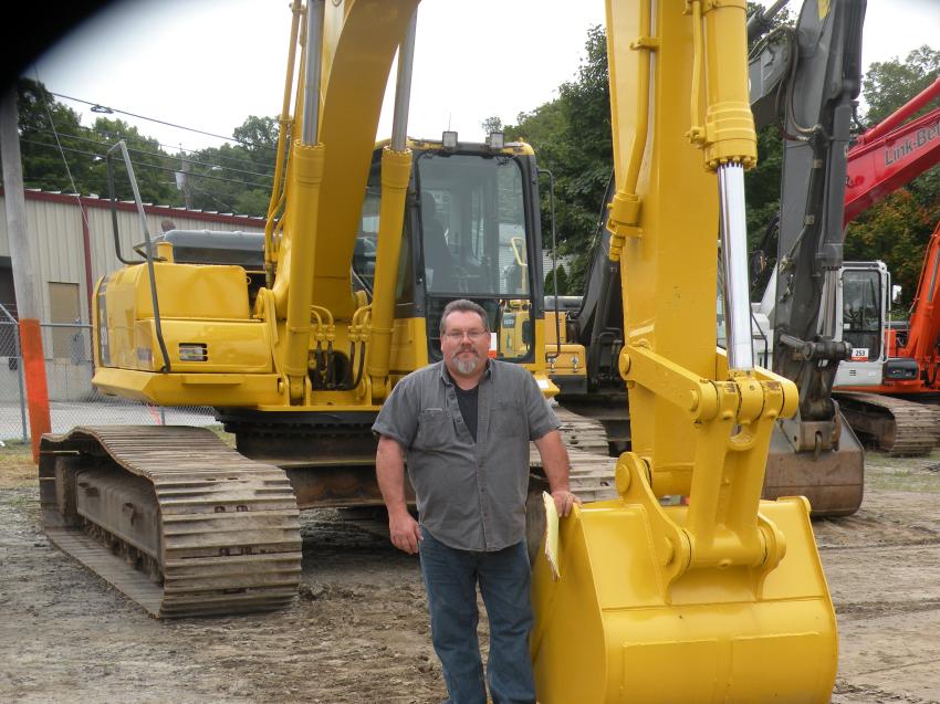 Greg Bodytko of Abcon Abatement and Demolition, New Haven, Conn., was interested in the Komatsu PC270LC excavator.
