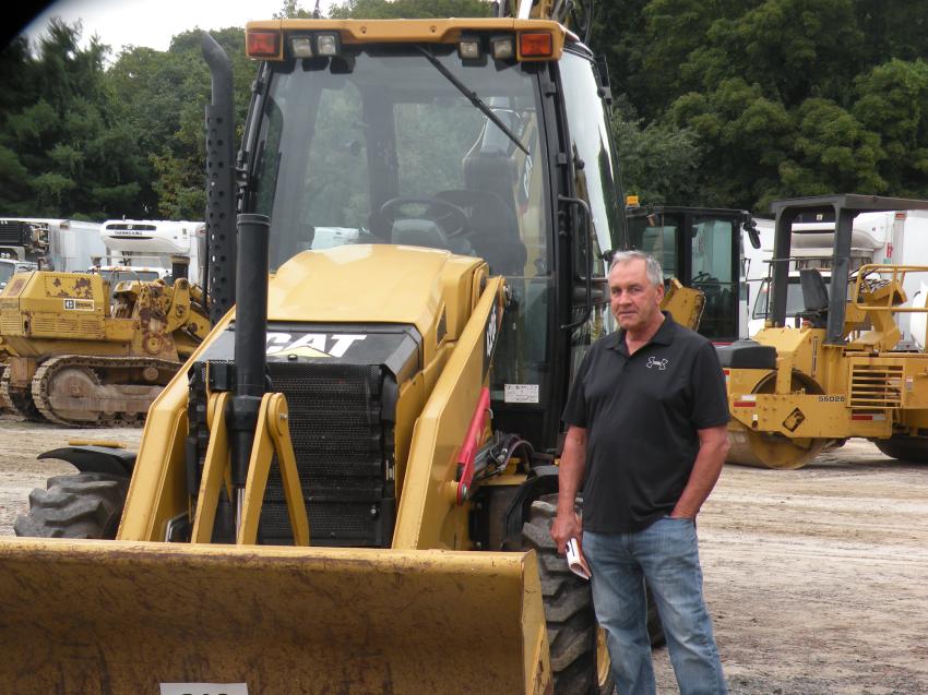 Tony Mariano of Mariano Trucking, Middlebury, Conn., is interested in this Cat 430F wheel loader.