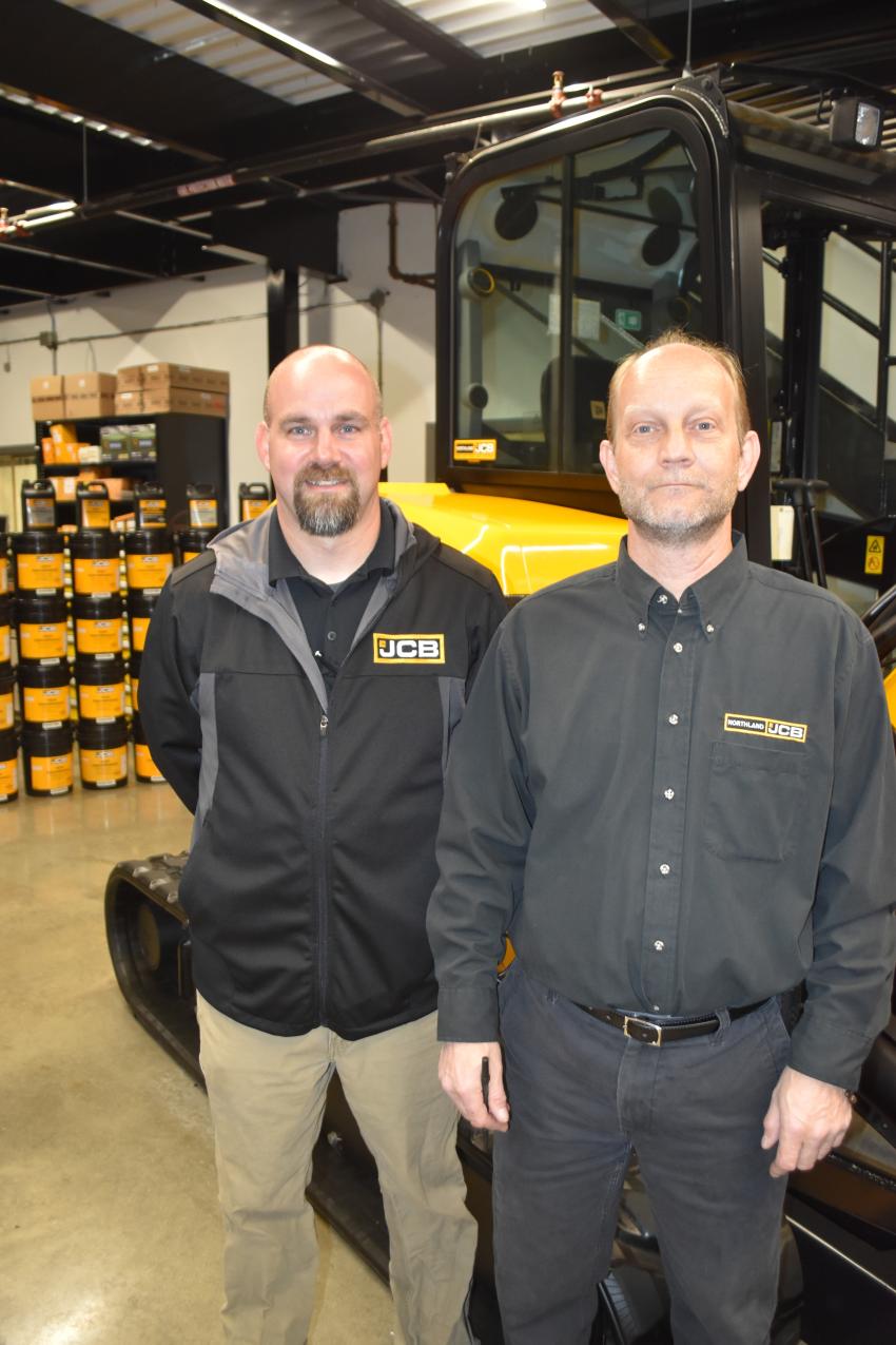 Parts and Service specials were the order of the day and Matt Naughton (L), field service manager, and Ben Rowland, corporate parts manager, were on-hand to discuss them.