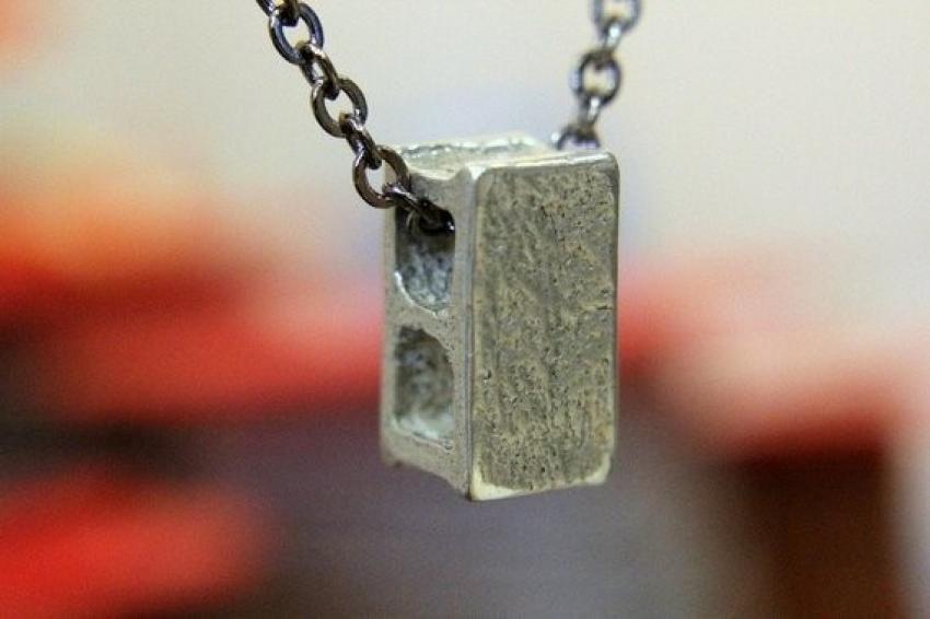 There’s no doubt about it: She’s your rock and your foundation, and what better way to remind her than with this cinderblock necklace? This piece is made to scale and cast in solid white bronze with a silver plate finish. Buyers can choose from a variety of chain lengths for the perfect fit for $54.00. https://etsy.me/2Q3hbD1