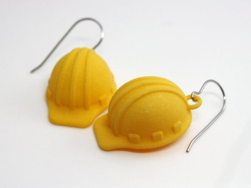 Who says hats are just for your head? She’s sure to love these hard hat earrings that match the one she wears to work every day. Made from 3D-printed lightweight plastic, the set is a whimsical design feat and definite conversation-starter for $17.00 https://etsy.me/2Kf0dfm 