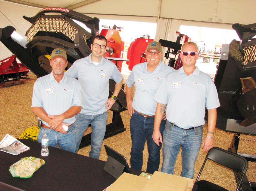 Some of the representatives from Paladin that were at Sunbelt Ag promoting their line of attachments included (L-R) Marty Owen, Chad Major, Ned Yost and Terry Thein.