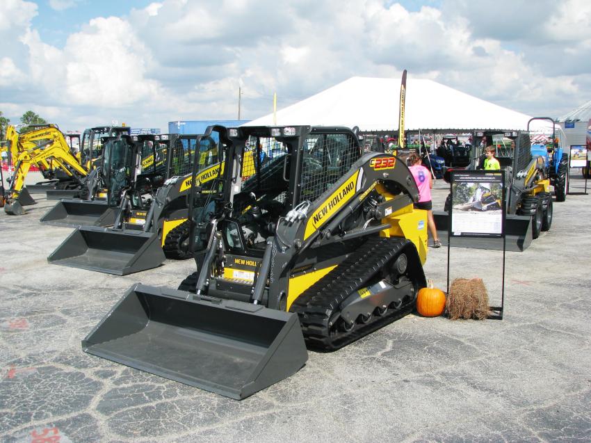 New Holland had a wide array of compact and mini-equipment at its exhibit area.