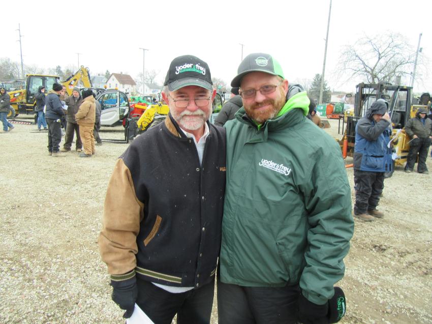 Yoder & Frey’s Peter Clark (L) and Kevin Teets were on hand to ensure that everything ran smoothly.
