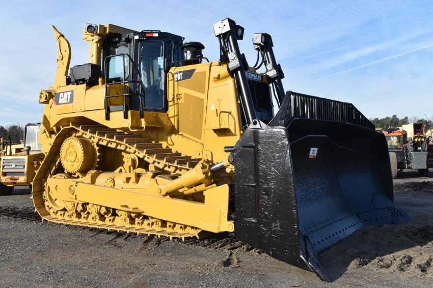 A gargantuan Caterpillar D9 dozer went up for bid during the Ritchie Bros. sale in North East, Md.