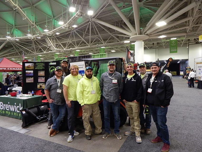 Breiwick Companies Inc., a stump and snow removal, landscaping and lawn care concern in Albertville, Minn., had its whole crew on hand at the show.
