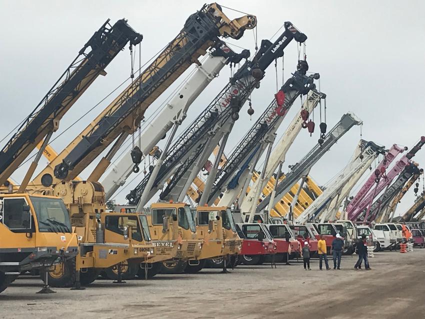 Ninety-plus cranes were auctioned off on day three at the Ritchie Bros. auction in Orlando.