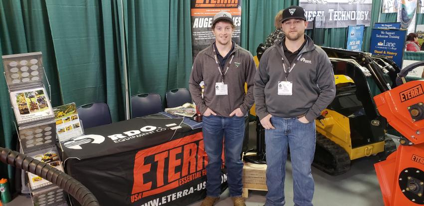 Cody Paggen (L), recycling and forestry manager, Portland, Ore., and Chris Stanley, account manager, Eugene, Ore., specialize in the forestry and recycling division of RDO Equipment Company.
