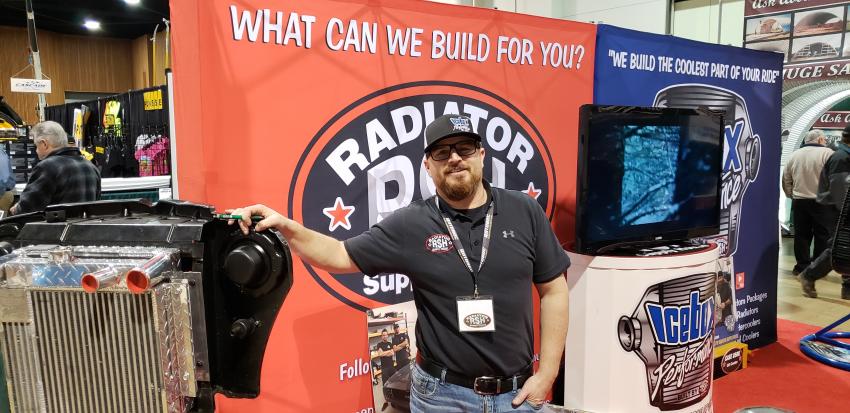 Wes Collins, director of sales and marketing of Radiator Supply, is on hand to talk about the company’s Icebox line of custom cooling and radiator systems as well as replacement systems.
