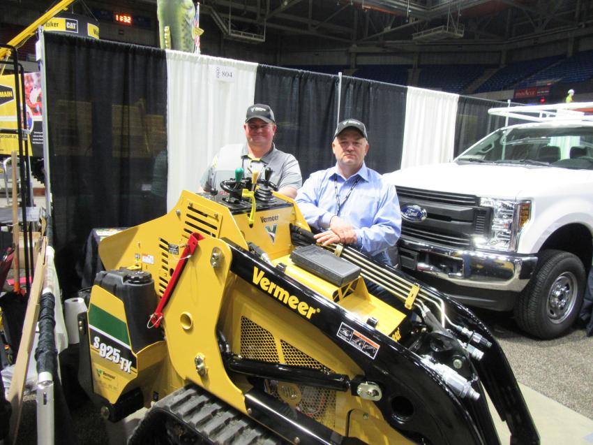Vermeer Heartland’s Jon Abshire (L) and George Jones welcome visitors to their booth.