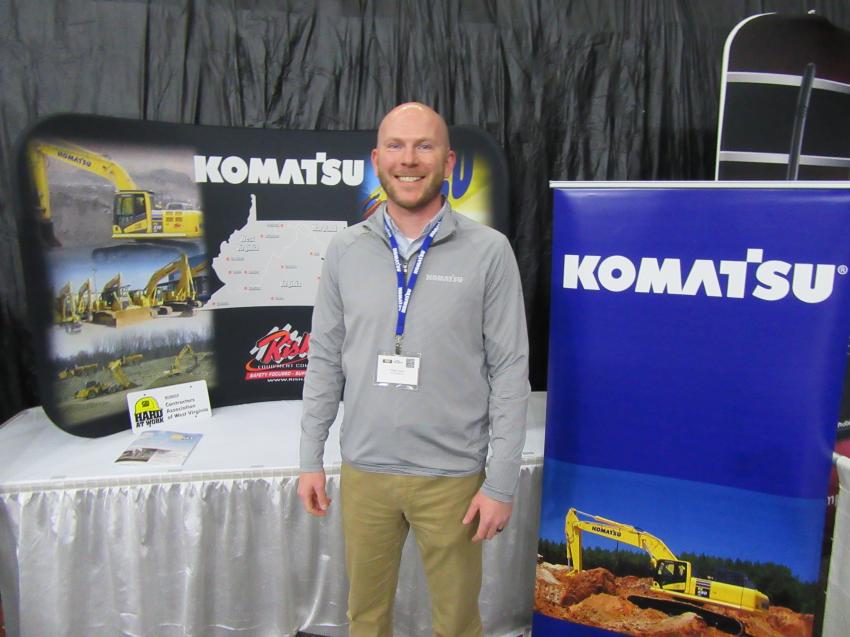 Rish Equipment Company’s Chad Auxier welcomed attendees and discussed his company’s Komatsu equipment.