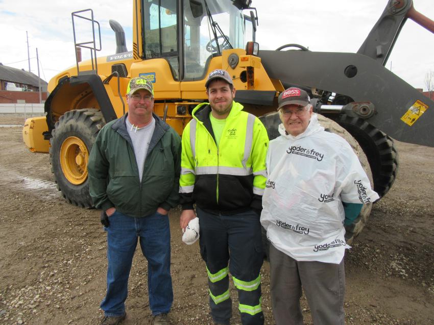 (L-R): Bill, Austin and John Woronka of Father & Son Property Maintenance, representing three generations of the Woronka family, attended the Ashland auction in search of equipment bargains.
