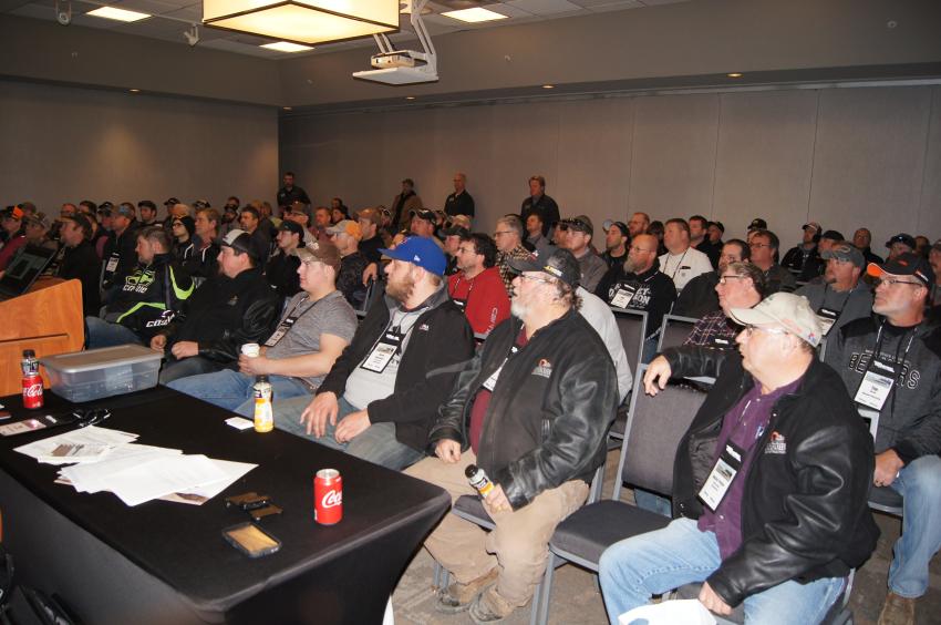 Customers attend an educational session.
