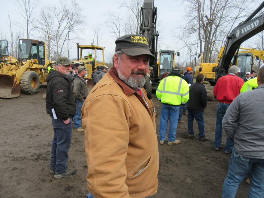 Rick Hohenbrink of Hohenbrink Excavating was on the hunt for equipment bargains at the auction.
