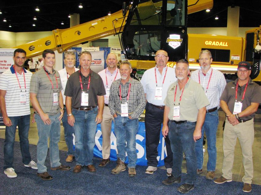 Great Southern Equipment Co. of Tampa, Fla, a major APWA supporter and a Silver Sponsor for the expo, had a large number of representatives on hand during the show, (L-R) including Jared Wilson, Dustin Caldwell, Bruce Bowers, Billy Knight, Ray Ferwerda Jr., Tommy Marks, John Roseberry, Dave Parker, Steve Tuton and David Williams.