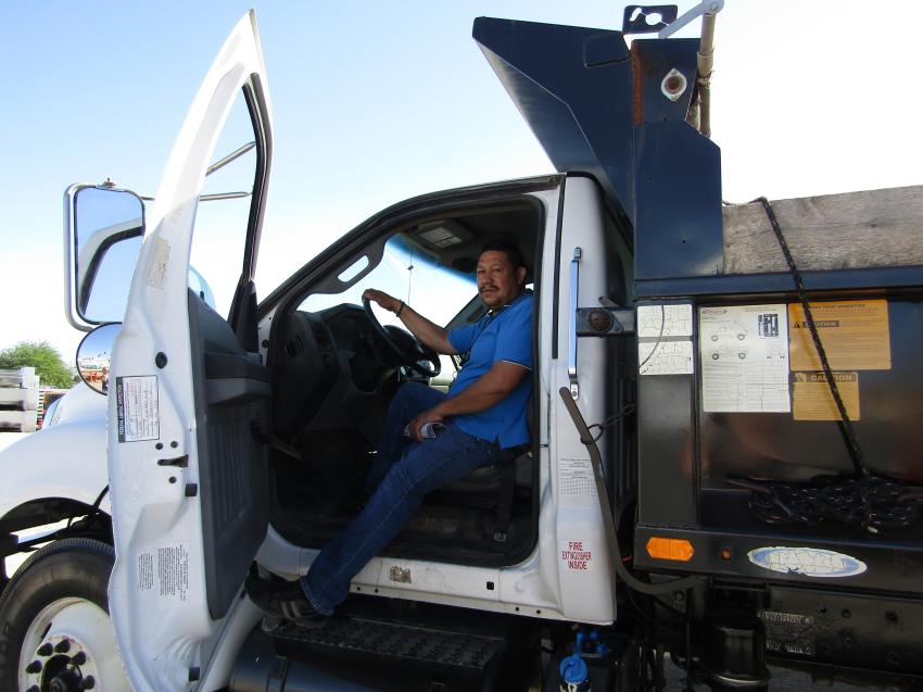 Trello Landscaping’s Edward Trello of Las Vegas, came to auction to purchase some heavy equipment for his landscaping business. With a staff of more than 20 and working in multi-state locations, Trello is always looking for replacement equipment such as this 2011 Ford F 750 dump truck.

