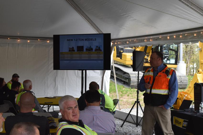 Jason Hibbard, Milton CAT sales trainer, describes some of the new technology offered in the new CAT mini-excavators.
