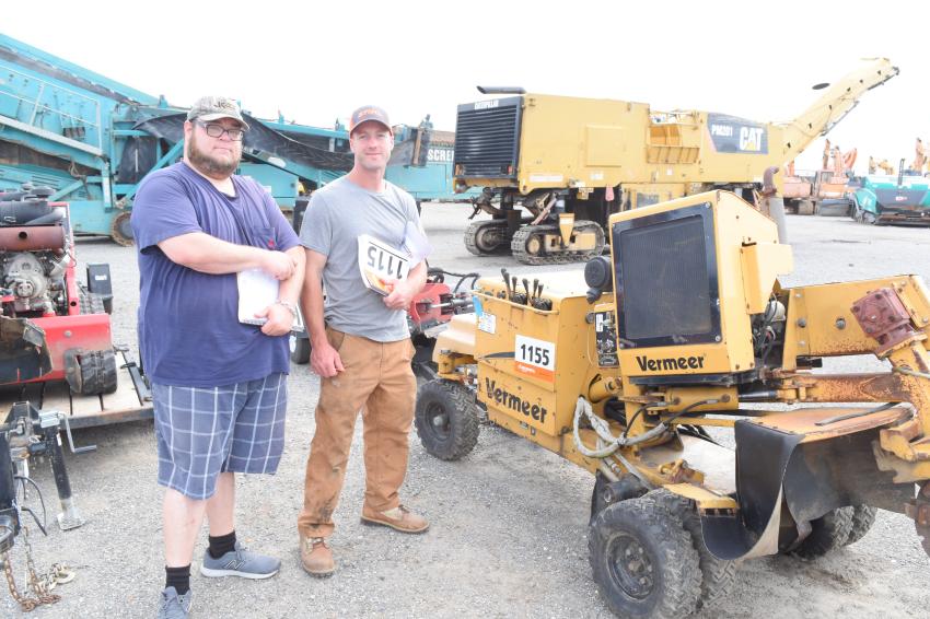 Rusty Fox (L) and Edgar Jones, both of My Three Sons Landscaping, Media, Pa., are looking to purchase a few machines to help grow the business.