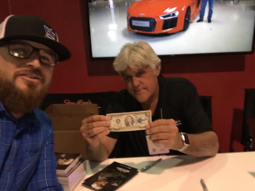 Jay Leno of Jay Leno’s Garage signed off on his $2 bill.
(Radiator Supply House photo)