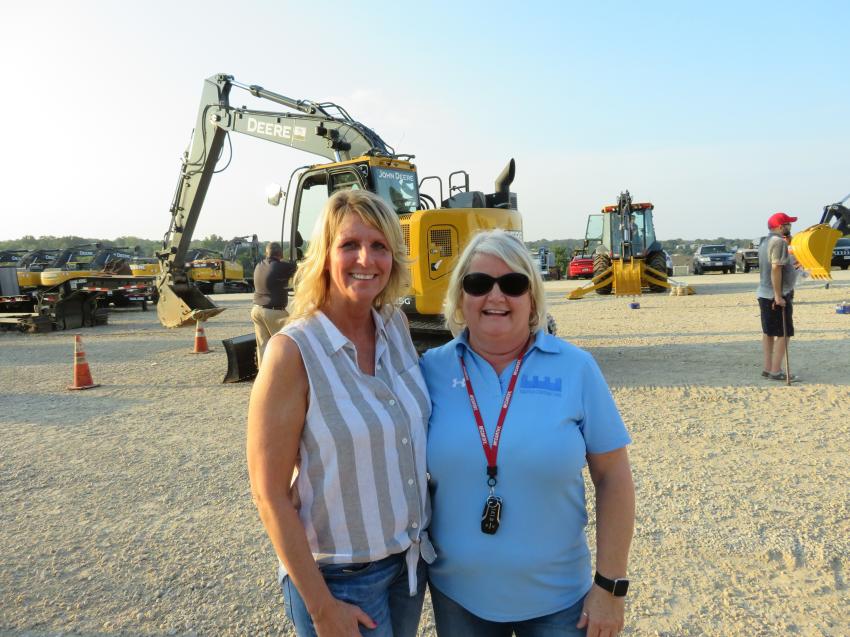 From Castle Contracting are Lisa Neimeier (L) and Pam Steinmann.
