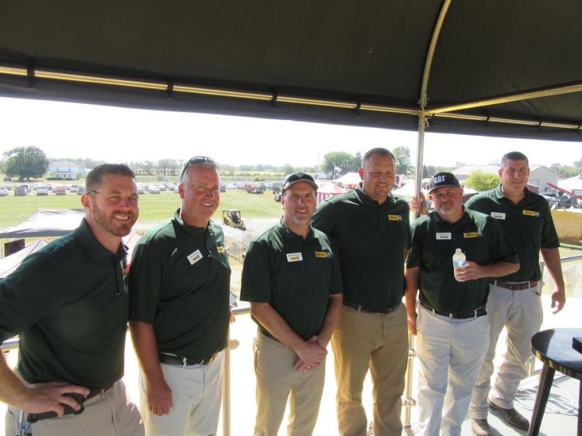 Representatives of Ohio Cat were kept busy with not only their own equipment display at the event but also at a separate equipment display and demonstration area featuring Caterpillar’s ‘In the Trenches Tour.’ (L-R) are Dave Studenka, Chad Wiseman, Brian Speelman, Jason Kenworthy, Chris Murray and Matt Rapol.