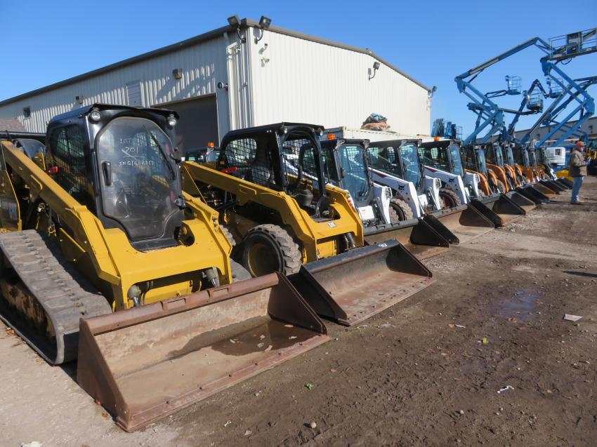 There were plenty of skid steers for contractors to choose from to get ready for the upcoming winter for snow removal.
