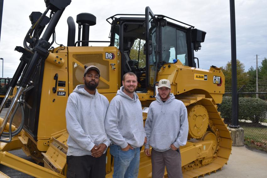 (L-R) are Eric Tiller, heavy machine operator; Ben Toney, owner; and Jonathan Groft, heavy machine operator, all of Maryland Excavation Contractors LLC,  Frederick County, Md.