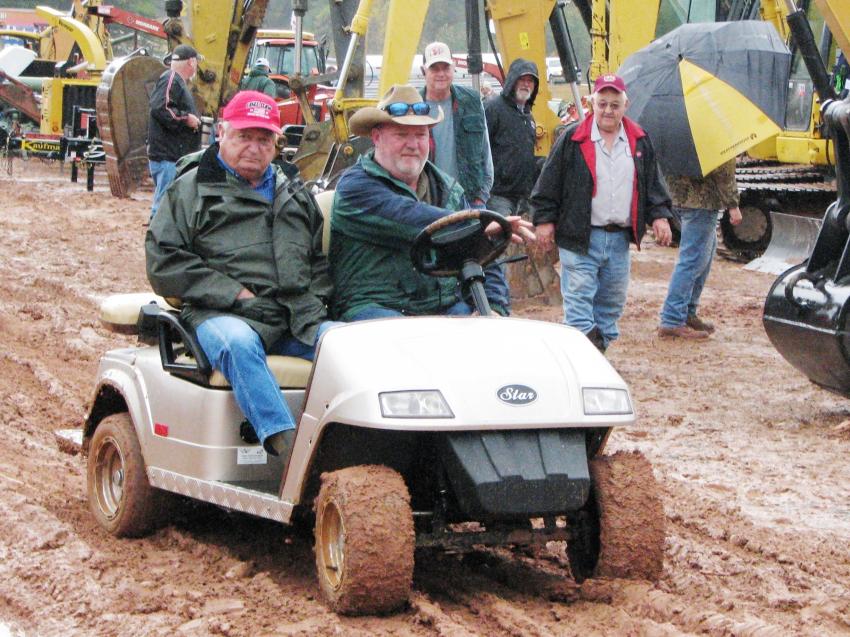 After a short amount of time cruising the auction site, these gentlemen were wishing they had brought the 4x4 rather than the golf cart.  