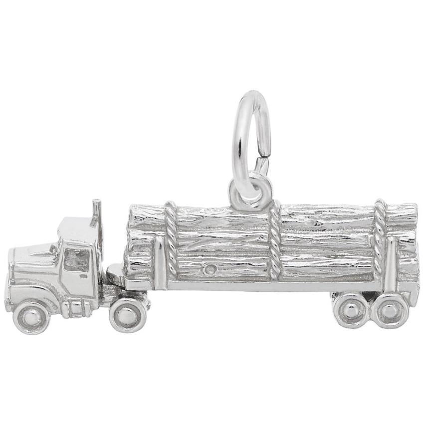Timber Truck Charm — A great addition to any bracelet or necklace chain, this charm perfectly captures the essence of timber transportation. The piece comes in sterling silver, gold plate, 10K and 14K yellow gold and 14K white gold. $40.00 to $604.00