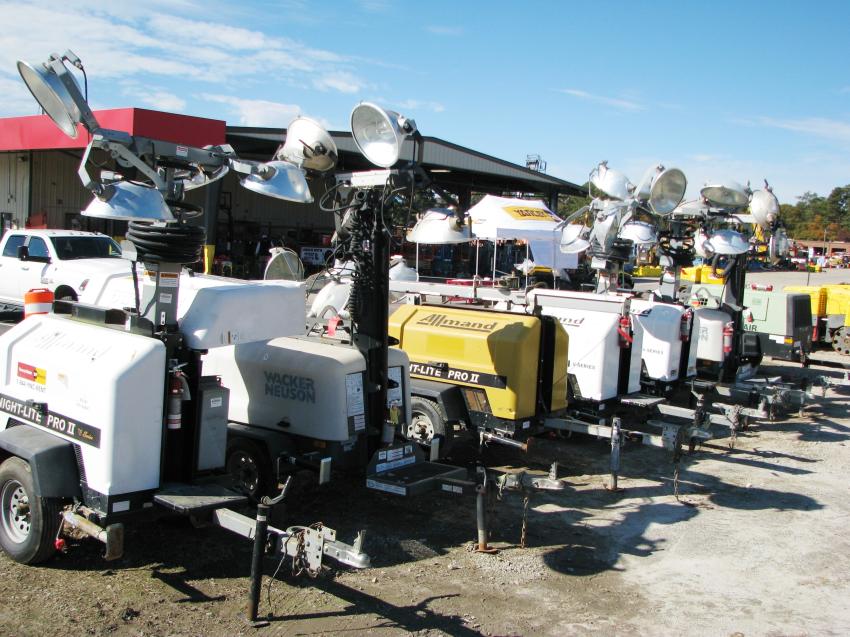 Most of these items on The Cat Rental Store yard were sold by mid-day.