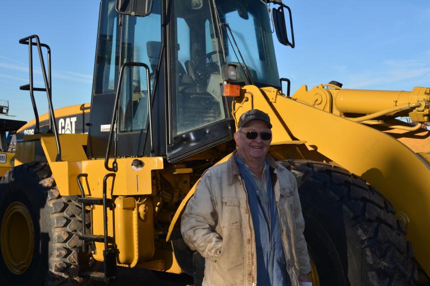 Master mechanic Gary Ruebush of James Hamilton Construction checked out several machines including this Cat 950G wheel loader. JHC, located in Silver City, N.M., is a major paving contractor in Western New Mexico.
