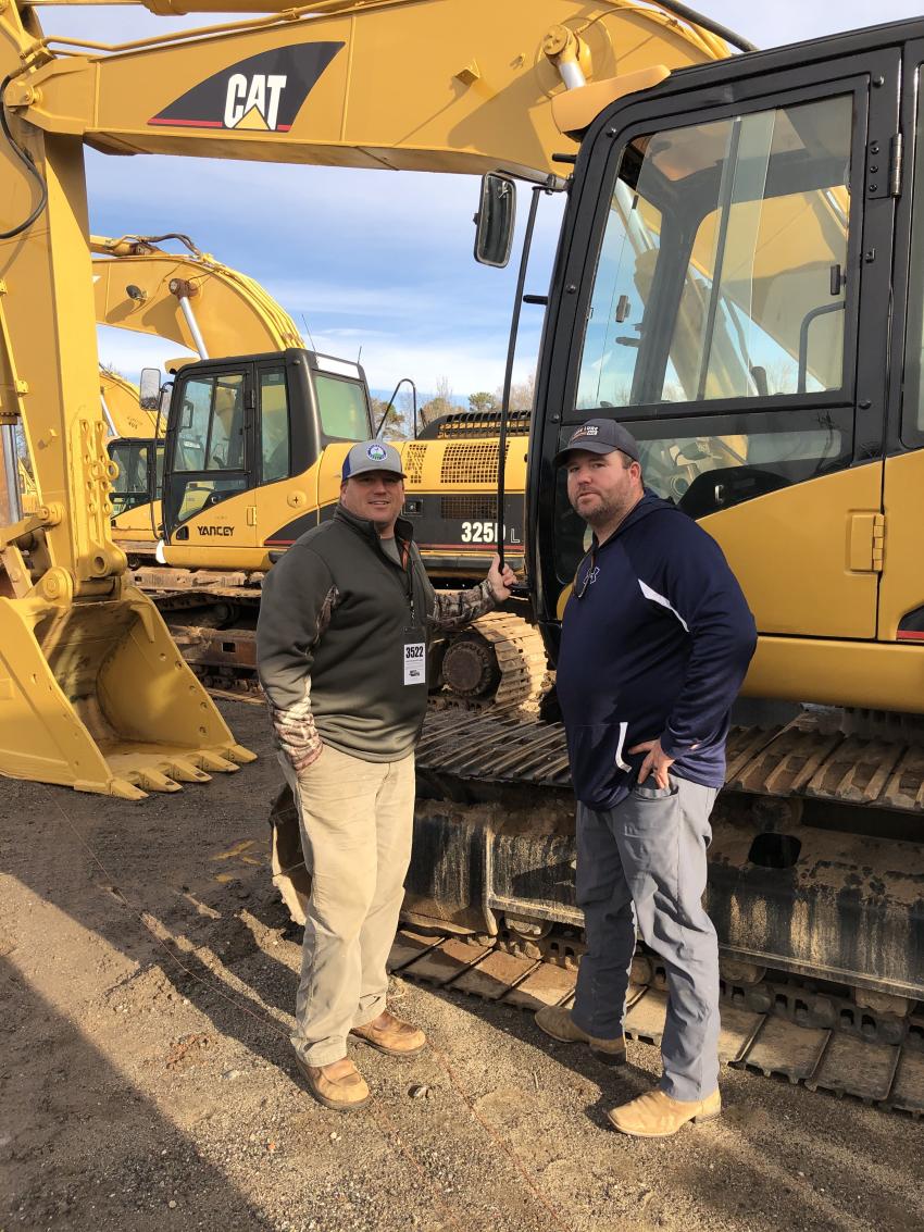 J.J. (L) and Reggie McMahan of McMahan Brother Pipeline in Lexington, S.C., needed a few excavators to put on a current project.