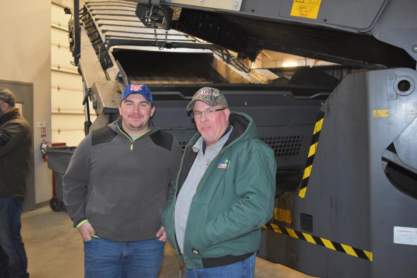Anthony Zimmerman (L) and Chris Hornbaker, both product support and parts division team members of Best Line Equipment.
