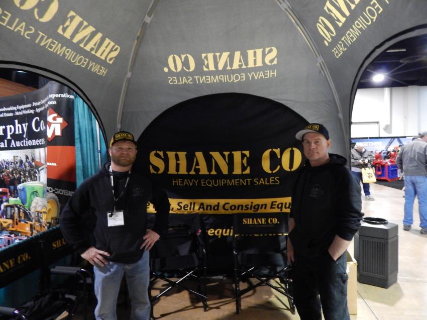 Shane Co. Equipment specializes in used heavy equipment, forestry and trucks. (L-R): Owner Shane Burrill and Sales & Marketing Manager Jeff Estill look forward to a great show. Shane says, “We buy, sell, and consign heavy equipment and ship worldwide, give us a call and see what we can do for you.”
