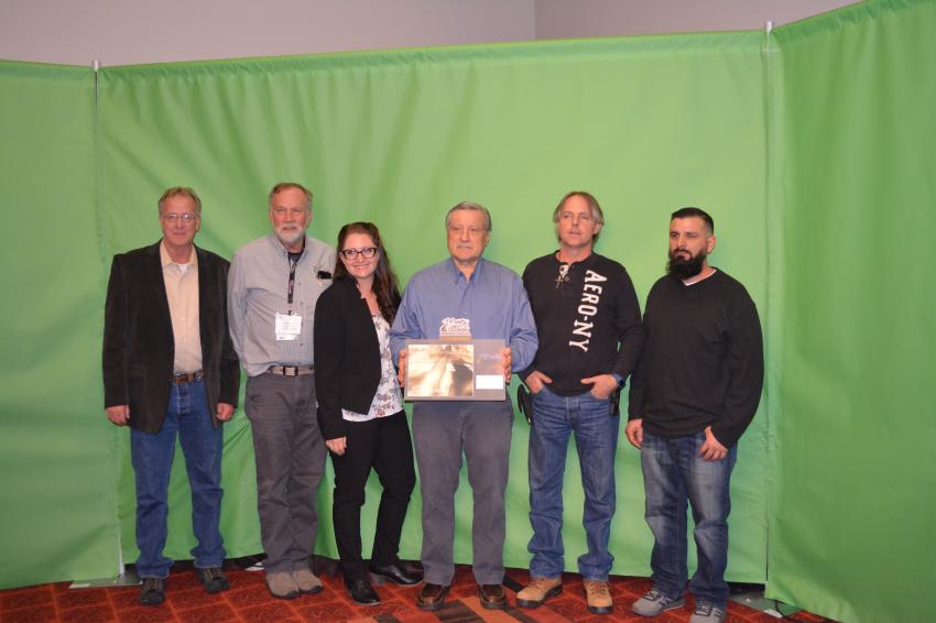 Blue Roads Solutions took home the honors in the Residential Subdivsion category for its work on the Sunrise Neighborhood in Greely. (L-R): Randy Walrath and Pat Hill of the City of Greely and Abby Glaser, Dave King, Chris Luden and Jimmy Salazar of Blue Roads.