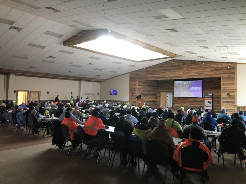 Approximately 150 people attended Linder’s “Fundamentals of Paving and Compaction” seminar.